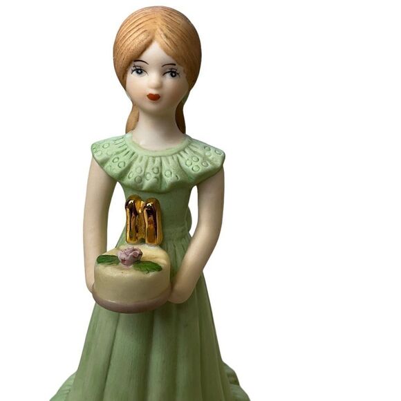 ENESCO Growing Up 11th Birthday Girl Porcelain Bisque Figurine Vintage - Picture 2 of 11
